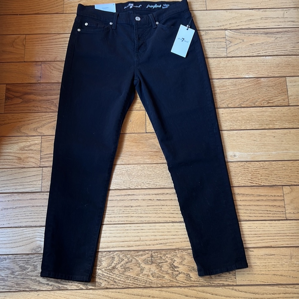 Seven Josefina skinny boyfriend black 27 NWT